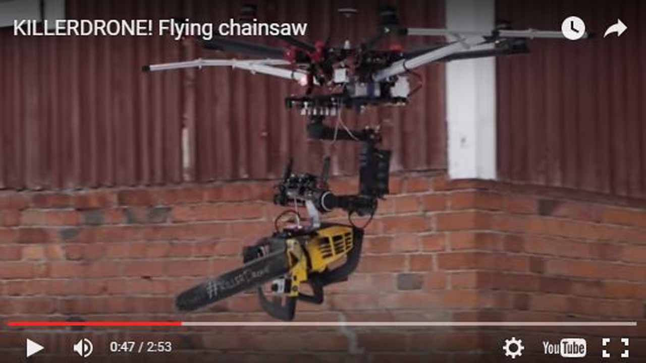 Is chainsaw drone a glimpse of the robot apocalypse?